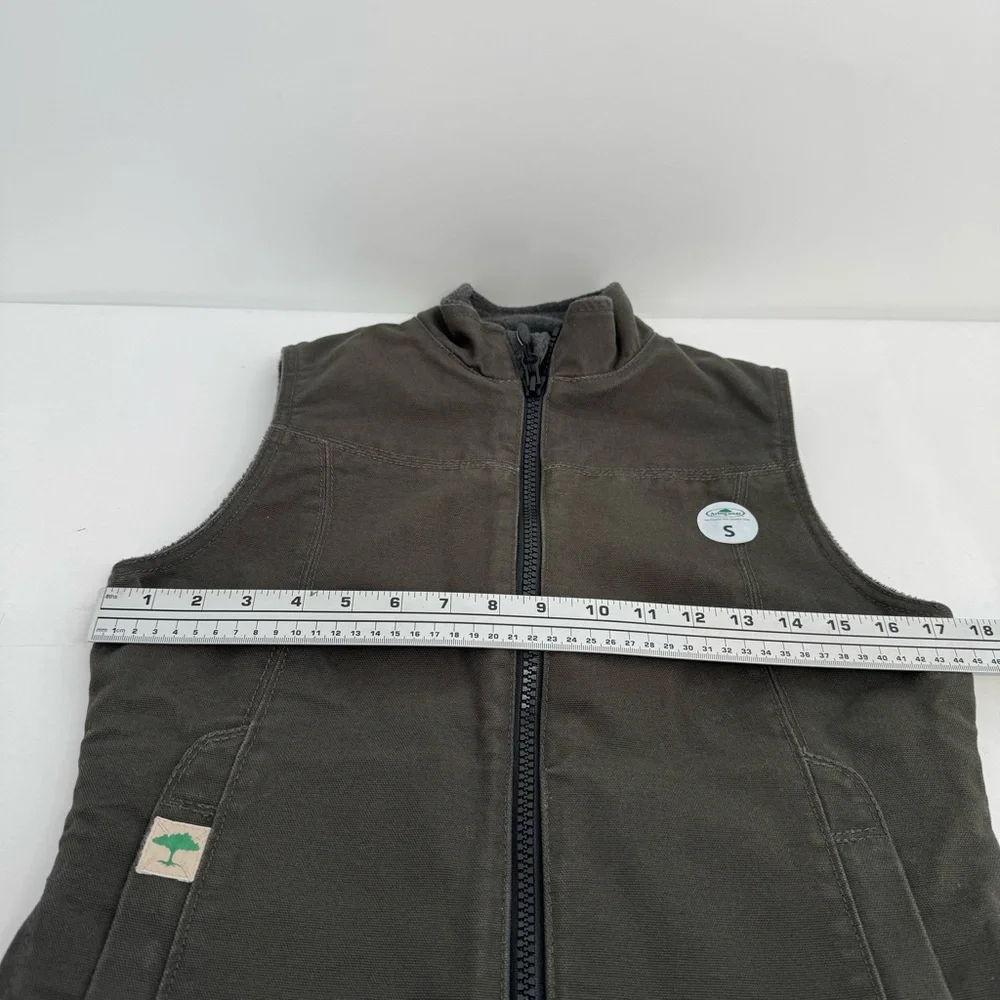 NWT Arborwear Juniper Vest Women’s S Moss Fleece Outdoor Hiking Mock Neck